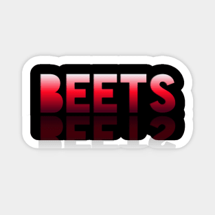 Beets - Healthy Lifestyle - Foodie Food Lover - Graphic Typography - Red Sticker